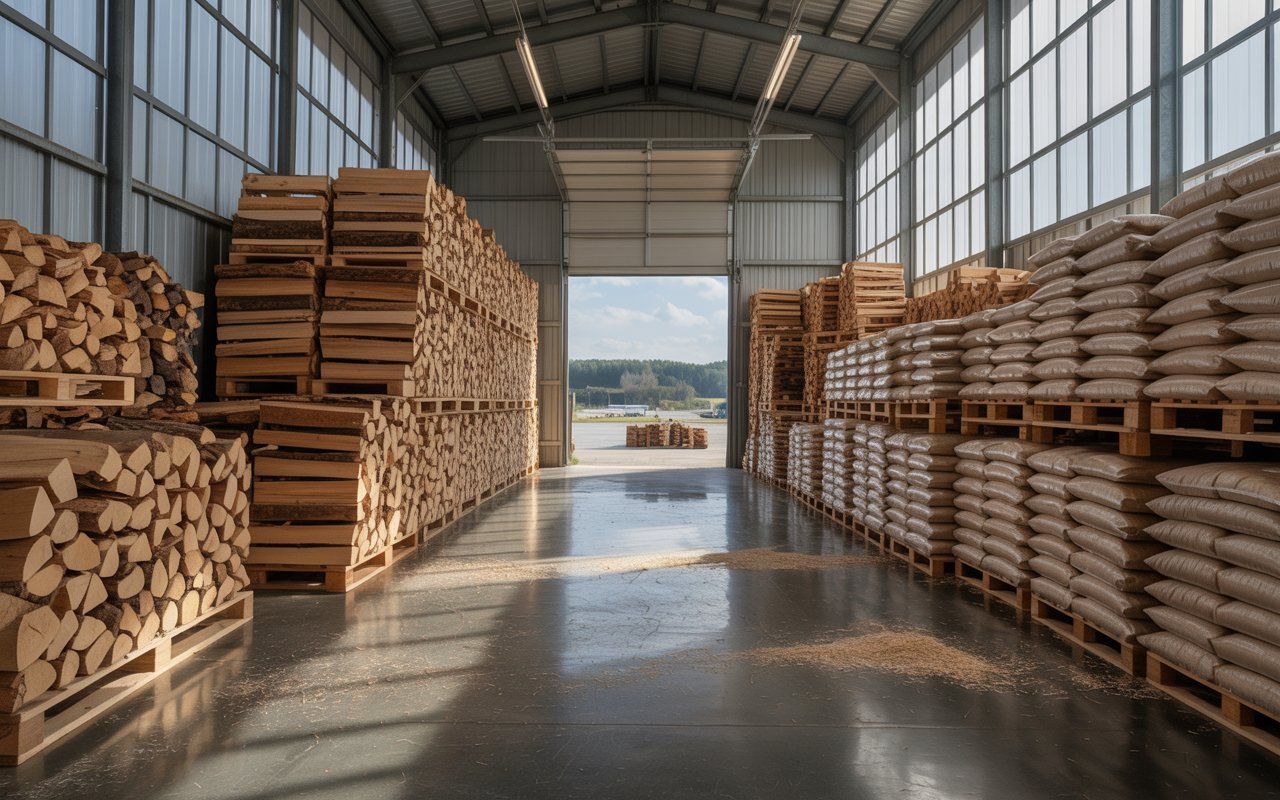 Armazém de lenha Naturalenha em Palmela